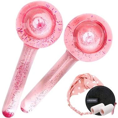 Set 2 globuri de sticlă pentru față