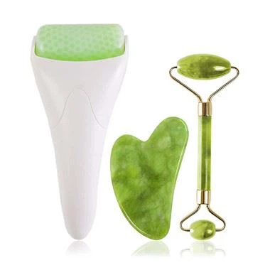 Instrumente de îngrijire a pielii anti -riduri Gua Sha Roller de față