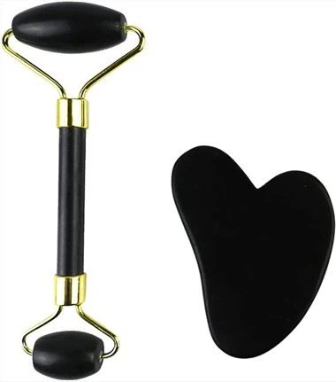 Set cadou Gua Sha Stone și Facial Roller