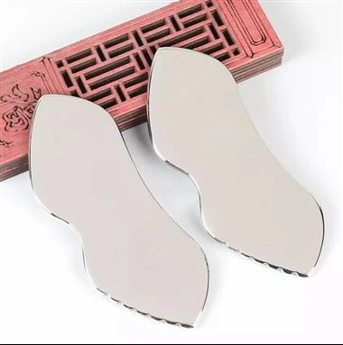 Nou design de înaltă calitate din oțel inoxidabil Gua Sha Board