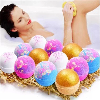 Bombe de baie cu bule colorate