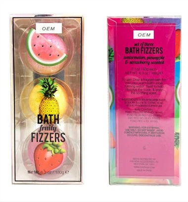 Set de bombe colorate cu bule cu bule