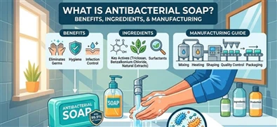 Ce este săpunul antibacterian? Beneficii, ingrediente și ghid de producție