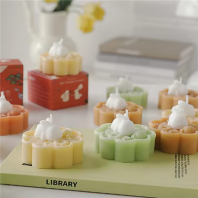 Festivalul de toamnă Mooncake Lumânare parfumată Bunny Rabbit Shape